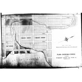 PLAN SHEWING COURSE  -  PERMANENT SEWERS AND DRAINS 