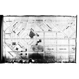 PLAN SHEWING COURSE  -  PERMANENT SEWERS AND DRAINS 