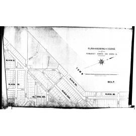 PLAN SHEWING COURSE  -  PERMANENT SEWERS AND DRAINS 