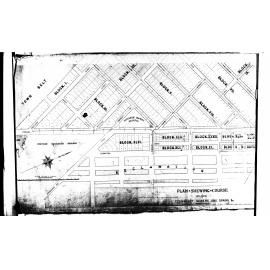 PLAN SHEWING COURSE  -  PERMANENT SEWERS AND DRAINS 