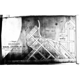 PLAN SHEWING COURSE  -  PERMANENT SEWERS AND DRAINS 