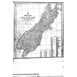 NEW ZEALAND - PRINCIPAL WATERFALLS FOR ELECTRIC POWER , CATCHMENT AREAS OF NZ RIVERS