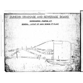 MUSSELBURGH PUMPING STN.  GENERAL LAYOUT OF MAIN SEWAGE PPG. PLANT