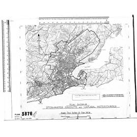 PLAN SHOWING STORMWATER CONDUITS AND NATURAL WATERCOURSES