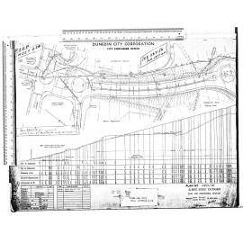 ALBERT ST EXTENSION PLAN AND LONGITUDINAL SECTION
