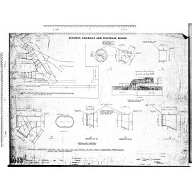 PROPOSED LAYOUT OF CONNECTION BETWEEN NEW 5'-0" DIAM MAIN AND EXISTING 42" DIAM MAINS