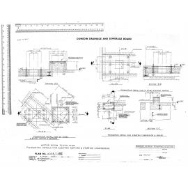 MUSSELBURGH PUMPING STATION MOTOR ROOM FLOOR SLAB FOUNDATION DETAILS FOR ELECTRIC MOTORS & STARTING COMPRESSOR