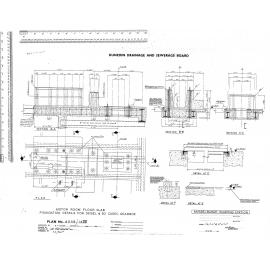 MUSSELBURGH PUMPING STATION MOTOR ROOM FLOOR SLAB FOUNDATION DETAILS FOR DEISEL & 30 CUSEC GEARBOX