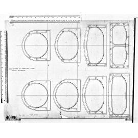 CROSS-SECTIONS OF TRANSITIONS ON M.I.S. SHOWING REINFORCING