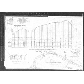LONGITUDINAL SECTION ON CENTRE LINE - CONNELL STREET - DETAILS MUDTANKS - TYPICAL CROSS-SECTION