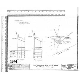 PLAN & LONGSECTION OF 6" & 9" S.W. EXTENSIONS FOR C.J. LANE - LARNACH ROAD