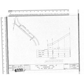 PLAN & LONGITUDINAL SECTION OF 9" DIA STORMWATER LINE  FOR THE OTAGO LAND CO.