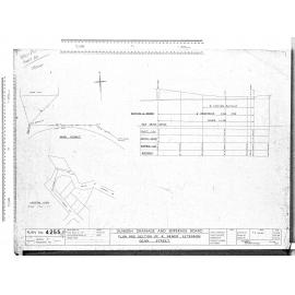 PLAN AND SECTION OF 6" SEWER EXTENSION DEAN STREET