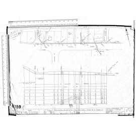 PLAN & LOGITUDINAL SECTION OF 6" DIA FOUL SEWER SPIERS RD TO TURNER ST