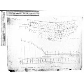 PROPOSED EXTENSION OF EVANS STREET - PLAN OF FOUL SEWER & STORMWATER DRAINAGE
