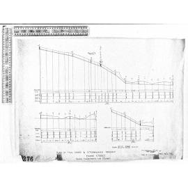 PLAN OF FOUL SEWER & STORMWATER DRAINAGE EVANS STREET