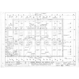 PORTOBELLO ROAD PUMPING STATION  PUMP FLOOR FOUNDATION PLAN