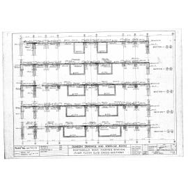 PORTOBELLO ROAD PUMPING STATION  PUMP FLOOR SLAB CROSS - SECTIONS