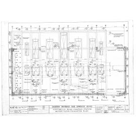 PORTOBELLO ROAD PUMPING STATION  MOTOR FLOOR FOUNDATION PLAN