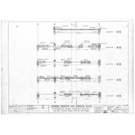 PORTOBELLO ROAD PUMPING STATION  MOTOR FLOOR SLAB CROSS - SECTIONS
