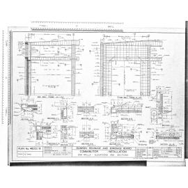 COMMINUTOR INSTALLATION END WALLS - ELEVATIONS AND SECTIONS