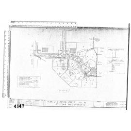 PLAN OF CLAYTON STREET FOR THE ST CLAIR PARK SYNDICATE