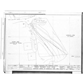 SEWAGE TREATMENT PLANT SITING CONTOUR SURVEY OF CHISHOLM PARK AREA