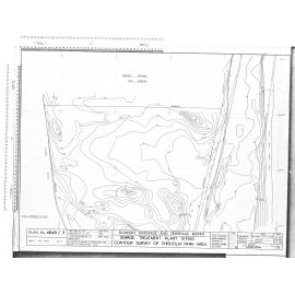 SEWAGE TREATMENT PLANT SITING CONTOUR SURVEY OF CHISHOLM PARK AREA