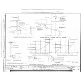 DUNEDIN WATER POLLUTION CONTROL PLANT - PILOT PLANT - SCAFFOLD PLATFORM - OVERFLOWS PIPING