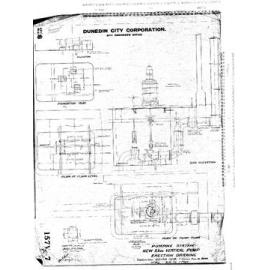 PUMPING STATION - NEW 21" VERTICAL PUMP - ERECTION DRAWING