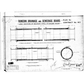 LONG SECTIONS OF DELIVERY PIPES AT EGINE HOUSE
