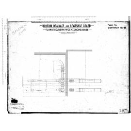 PLAN OF DELIVERY PIPES AT ENGINE HOUSE