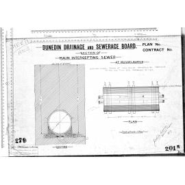 SECTIONS OF - MAIN INTERCEPTING SEWER - AT MUSSELLBURGH