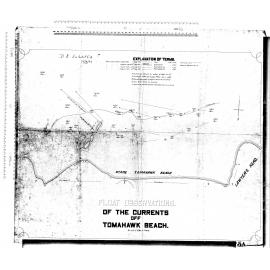 FLOAT OBSERVATIONS OF THE CURRENTS OFF TOMAHAWK BEACH