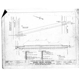 DUNEDIN MILTON MOTORWAY – SERVICE DUCT BETWEEN ARDMORE DRIVE AND GROSVENOR STREET SITE PLAN AND LONGITUDINAL SECTION