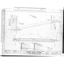 DUNEDIN MILTON MOTORWAY – SERVICE DUCT BETWEEN ARDMORE DRIVE AND GROSVENOR STREET SITE PLAN AND LONGITUDINAL SECTION