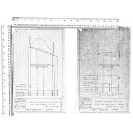 LONGSECTION OF PROPOSED 21'' DIA S.W. CULVERT UNDER RIGHT OF WAY 'B' & 'C' CLIFFS ROD. (REFER TO PLAN NO 4274)
