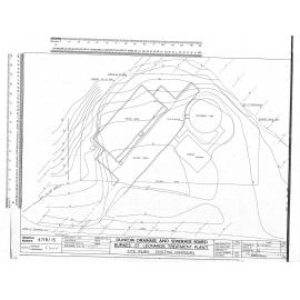 BURKES – ST LEONARDS TREATMENT PLANT – SITE PLAN EXISTING CONTOURS
