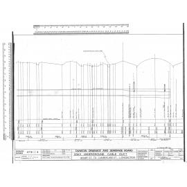 33KV UNDERGROUND CABLE DUCT – WHARF ST. TO CUMBERLAND ST. LONGSECTION