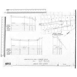 LONGSECTION OF FOUL SEWER + STORMWATER DRAINAGE