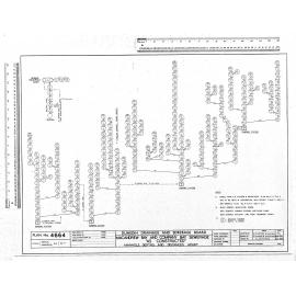MACANDREW BAY AND COMPANY BAY SEWERAGE  "AS CONSTRUCTED" MANHOLE DEPTHS AND DISTANCES APART