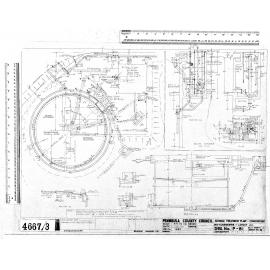 SEWAGE TREATMENT PLANT - COMPANY BAY - DUO CLARIGESTER - LAYOUT ETC