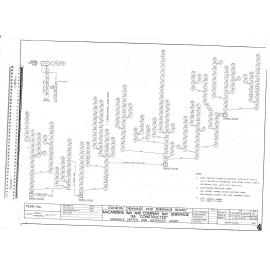 MACANDREW BAY AND COMPANY BAY SEWAGE "AS CONSTRUCTED" MANHOLE DEPTHS AND DISTANCES APART
