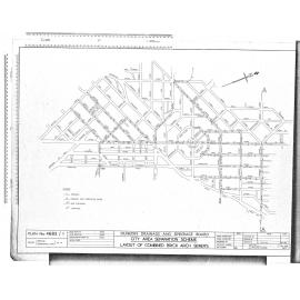 CITY AREA SEPARATION SCHEME - LAYOUT OF COMBINED BRICK ARCH SEWERS