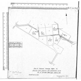 PLAN OF PROPOSED DRAINAGE RIGHTS FOR LOT 13 OVER LOT 12, LOT 20 OVER LOT 21 AND LOT 18 OVER LOT 19 ALL OF D.P 12185 BIKIII UPPER KAIKORAI S.D.