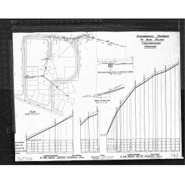 STORMWATER DRAINAGE 41 ACRE BLOCK – CORSTORPHINE, DUNEDIN – LONGITUDINAL SECTION 9'' S.W. DRAIN TOP OF STENHOPE CRESCENT