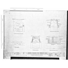 CLAMSHELL BUCKET OPENINGS FOR SILT WELL ''MCGREGORS PIT'' IN HIGH ST. SEWER IN MASON ST. BETWEEN BURNS AND WARD STS.