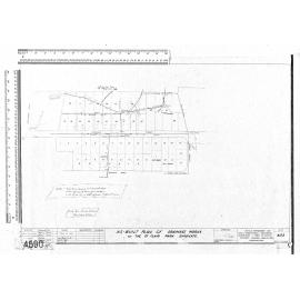 AS-BUILT PLAN OF DRAINAGE WORKS FOR THE ST CLAIR PARK SYNDICATE