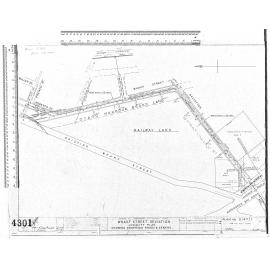 WHARF STREET DEVIATION LOCALITY PLAN SHOWING PROPOSED ROADS & SEWERS