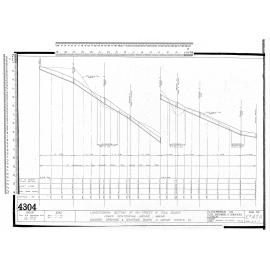 LONGITUDINAL SECTION OF ON - STREET 6" FOUL SEWER LOWER CENTENNIAL AVENUE WAIKARI DUNEDIN DRAINAGE & SEWERAGE BOARD & WAKARI ESTATE CO.